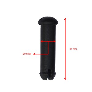Ref. 211 BLK. AXIS FOR BALL JOINTS 30 x 30mm BLACK