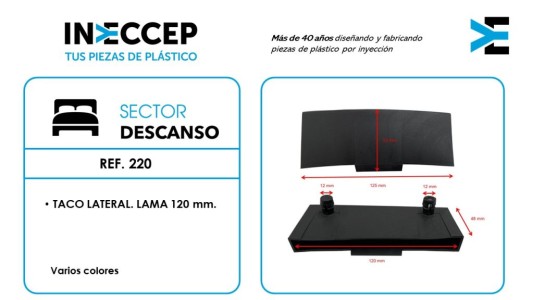 REF.220-TACO LATERAL LAMA 120 MM