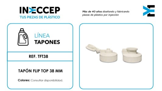 REF.TFT38 - TAPÓN FLIP TOP 38mm