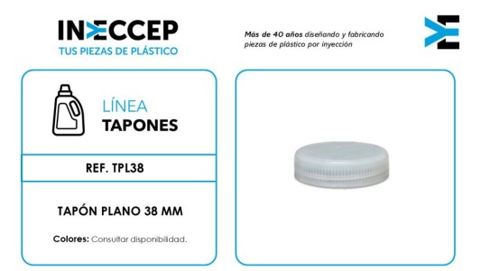 REF.TPL38-TAPÓN PLANO 38mm